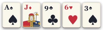 A・J・9・6・3（マークはばらばら）
