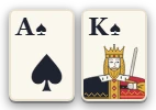 ♠Aと♠K