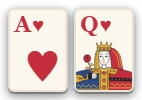 ♥Aと♥Q