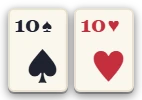 ♠10と♥10